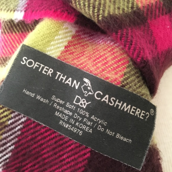 Plaid Cashmere-Like Scarf - Picture 3 of 4